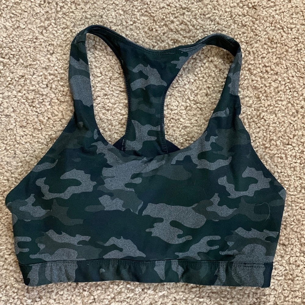 Fabletics Camo Kessler impact sports bra *XXS see measurements